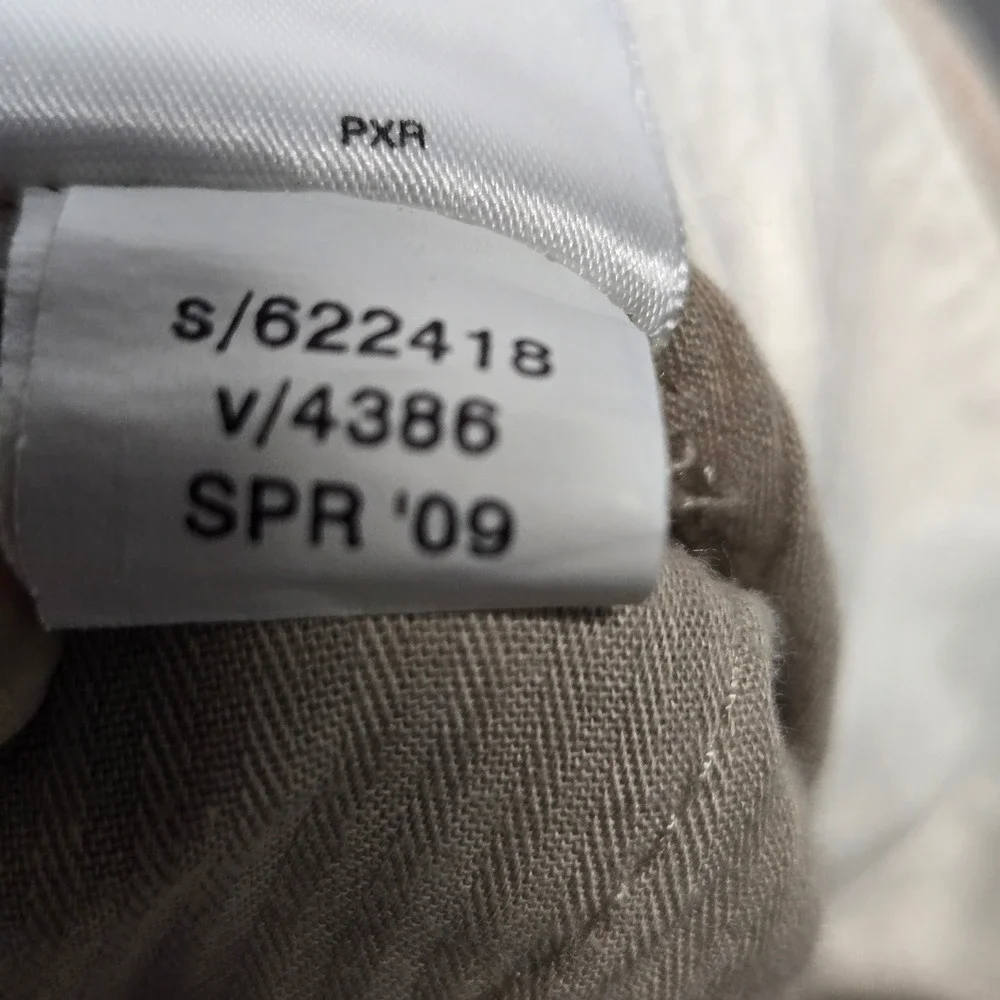 Banana Republic Mens Tan Linen Cotton Blend Flat Front Shorts Size 38 622418